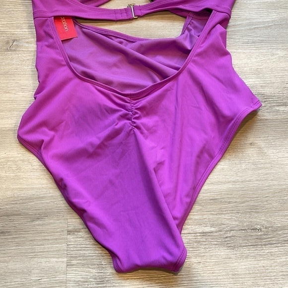 NWT Xhilaration Purple One Piece Swimsuit XL - Picture 10 of 12